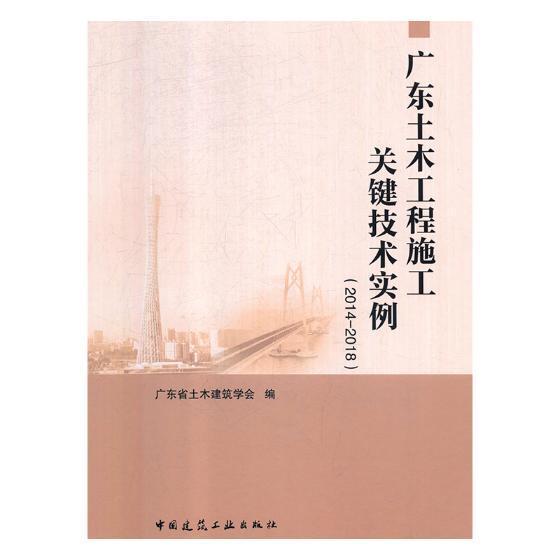 广东土木工程施工关键技术实例:2014-2018 书广东省土木建筑学会 建筑 书籍