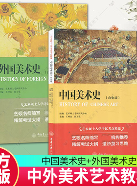 2册 中国美术史+外国美术史 白金版 新版 王树良艺术硕士入学考试考点精编考研教材初学艺术学概论入门教材书精解考试大纲考研复习