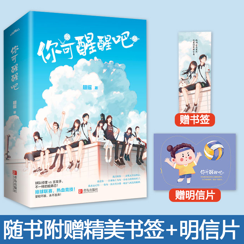 赠书签+明信片 你可醒醒吧 上下册 排球联赛 热血竞技 坚韧不拔 永不言弃 你说喜欢我在球场上耀眼的样子 青春文学小说书籍