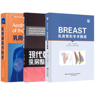 乳房整形手术技巧 乳房美容外科学 3本套装 现代韩国乳房整形术 乳房整形美容再造胸部整形丰胸隆胸书 BREAST乳房整形手术图谱