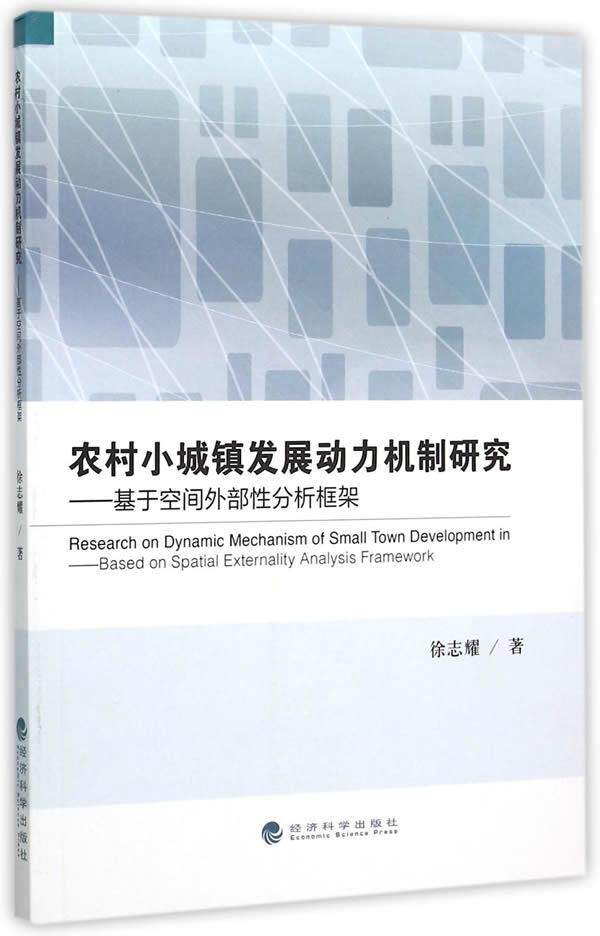 农村小城镇发展动力机制研究:基于空间外部分析框架:based on spatial externality analy徐志耀 农村现代化建设研究中国经济书籍