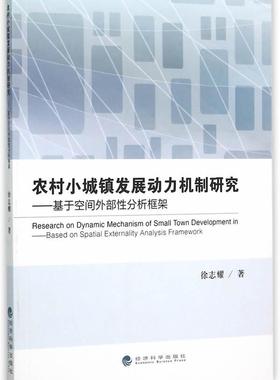 农村小城镇发展动力机制研究:基于空间外部分析框架:based on spatial externality analy徐志耀 农村现代化建设研究中国经济书籍