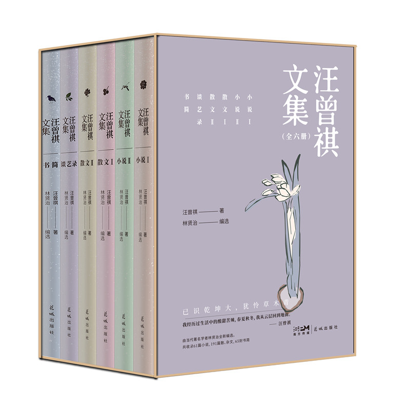 正版包邮 汪曾祺文集 全6册 小说 散文 读艺录 书筒 汪曾祺 文学书籍 9787536096530 花城出版社