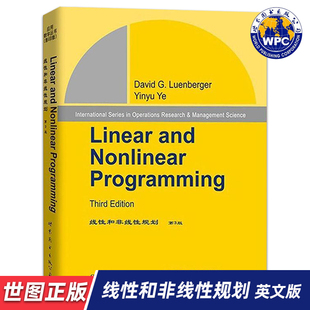 Nonlinear 公司 线性和非线性规划 世界图书出版 9787510094736 Programming and Linear 第3版 世图正版