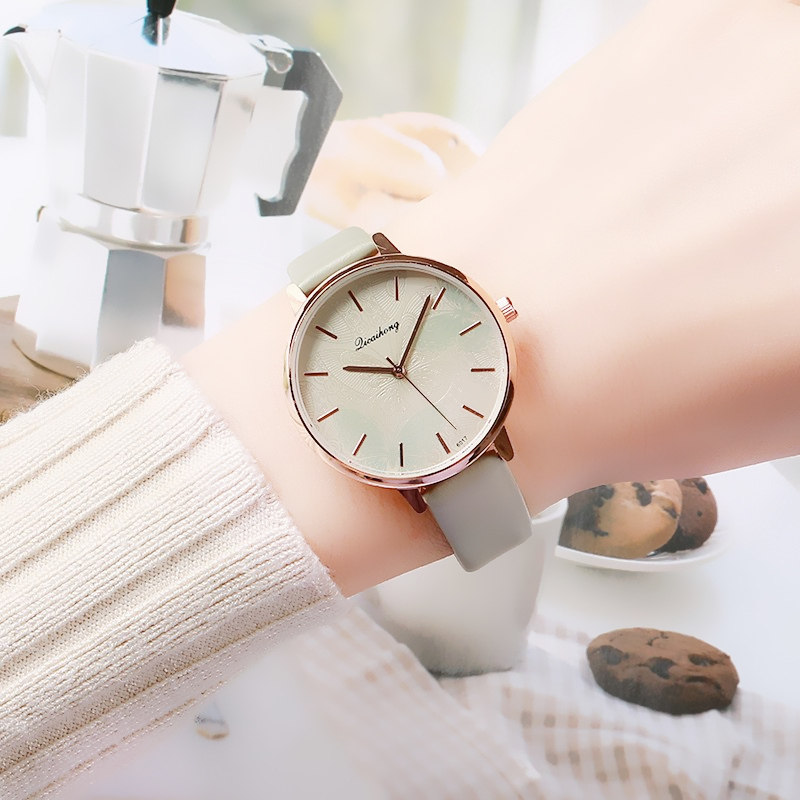 手表女款学生高颜值文艺森系高级感蝴蝶小表盘轻奢小众设计电子表