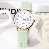 考试专用手表女款 学生初高中生小巧精致夜光防水果冻硅胶儿童女孩