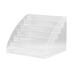 吧唧收纳盒阶梯式桌面展示架明信片谷子动漫周边徽章透明置物架子