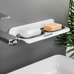 双层肥皂盒吸盘置物架