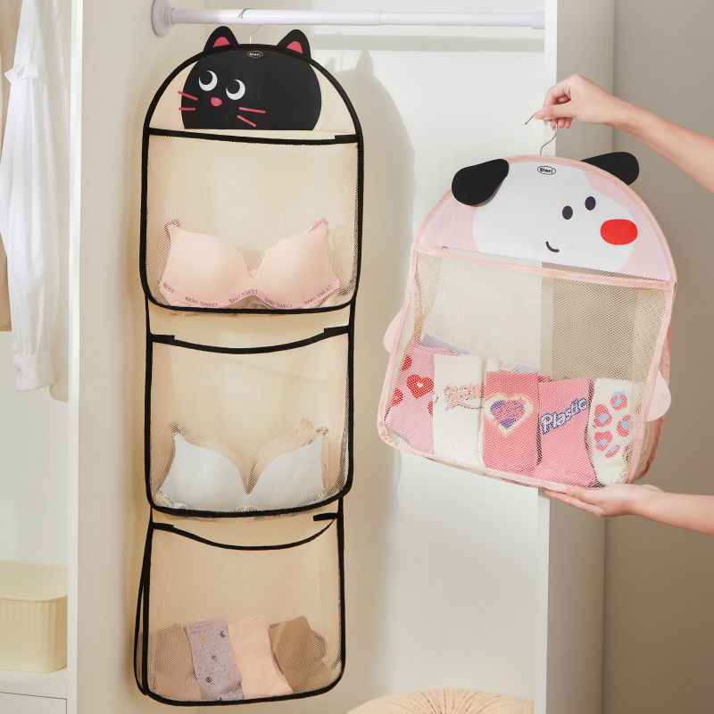 可爱袜子收纳挂袋宿舍衣柜内衣裤