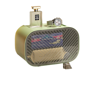 简约卫生间厕纸盒免打孔壁挂式卫生纸抽纸卷纸置物架面巾纸收纳盒