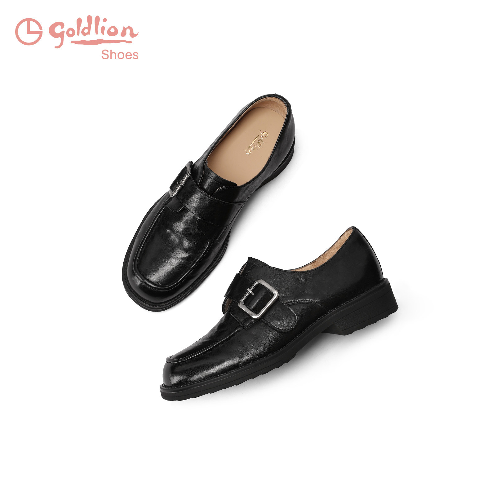 金利来女鞋春季新款商务真皮深口单鞋通勤百搭女士低跟乐福鞋JJ,女鞋,深口单鞋,淘宝优惠券,粉丝福利购,淘宝优惠卷