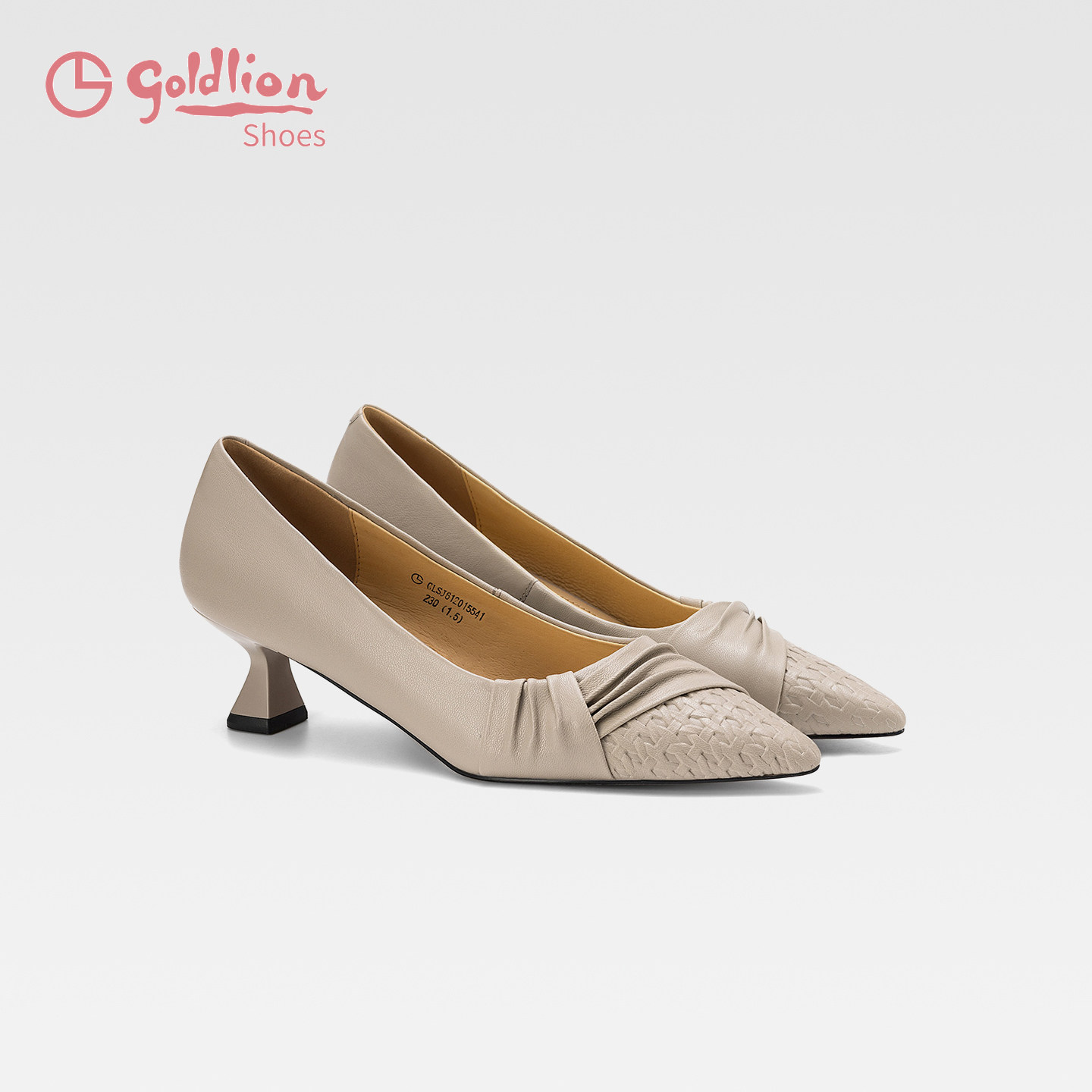 金利来2026新款春季细跟高跟鞋舒适职业通勤不累脚猫跟尖头单鞋SJ