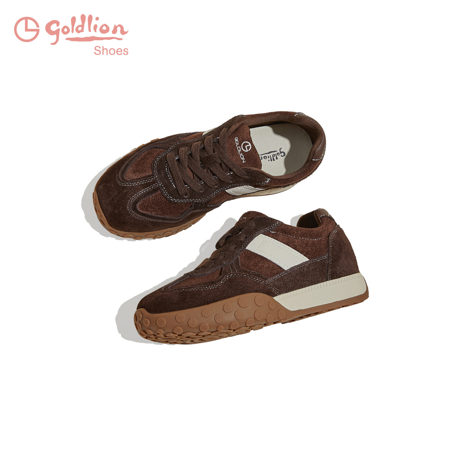 金利来厚底拼接德训鞋女春季新款潮流增高休闲百搭复古运动女鞋ML,女鞋,德训鞋,淘宝优惠券,粉丝福利购,淘宝优惠卷