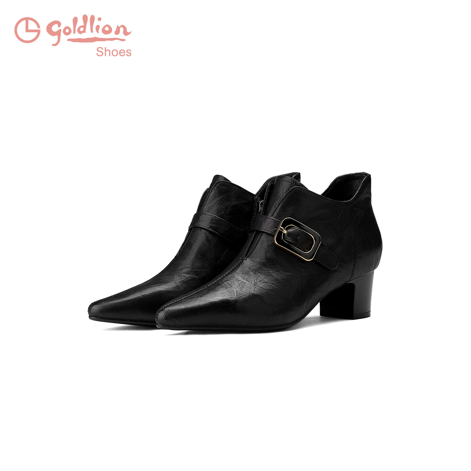 金利来女鞋春季新款尖头高跟鞋粗跟深口单鞋女士通勤商务工作鞋JJ,女鞋,深口单鞋,淘宝优惠券,粉丝福利购,淘宝优惠卷