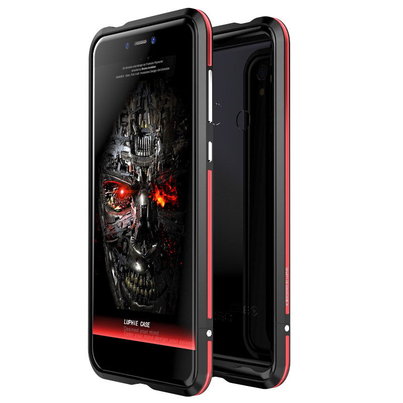 Luphie Bicolor Blade Sword Slim Light Aluminum Bumper Metal Shell Case for QIKU 360 N5S