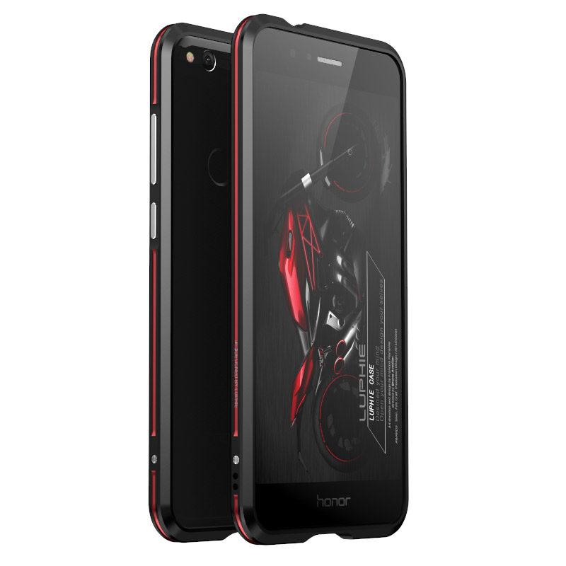 Luphie Bicolor Blade Sword Slim Light Aluminum Bumper Metal Shell Case for Huawei Honor 8 Lite