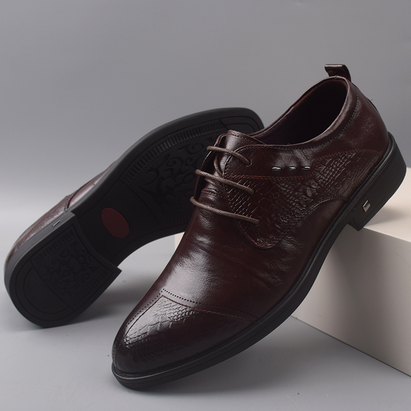 耐磨橡胶底商务休闲正装男鞋