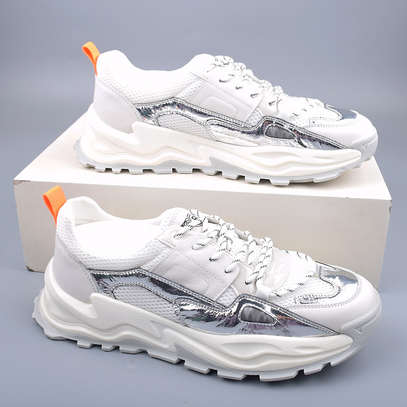 男士网面休闲鞋厚底潮鞋老爹鞋