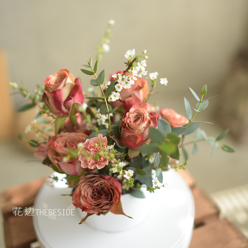 卡布奇诺玫瑰花520七夕