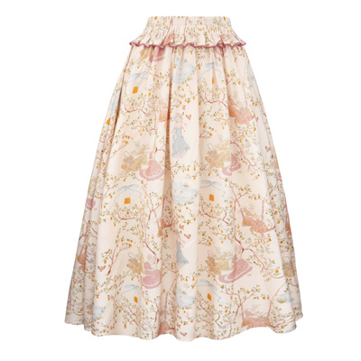 JUNGLEME法式复古碎花半身裙