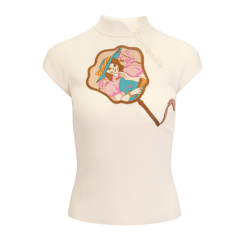 JUNGLEME盘扣套头刺绣