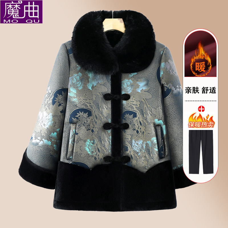 中老年人冬装外套女棉袄奶奶衣服