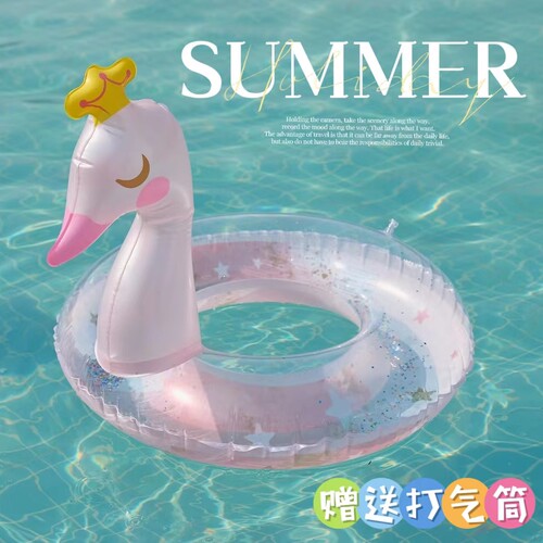 INS网红泳圈加厚女神泳圈高颜值