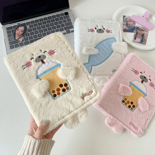 LOVELY A5毛绒海豹卡册四宫格追星专辑小卡3寸收纳册拍立得活页