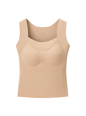 女装 冬季新款 基础款好穿亲肤柔软带胸垫内衣式保暖背心 510151