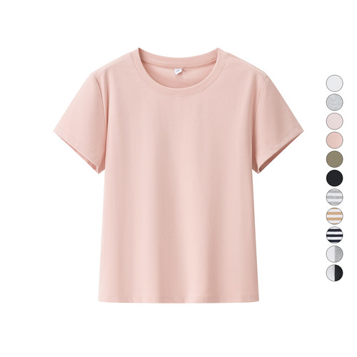 女装 2025夏季新款 插肩袖高腰紧身短袖T恤 474410/476602/476856