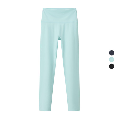 女装 高腰防晒无尴尬线户外运动跑步训练裸感健身裤瑜伽裤 405232