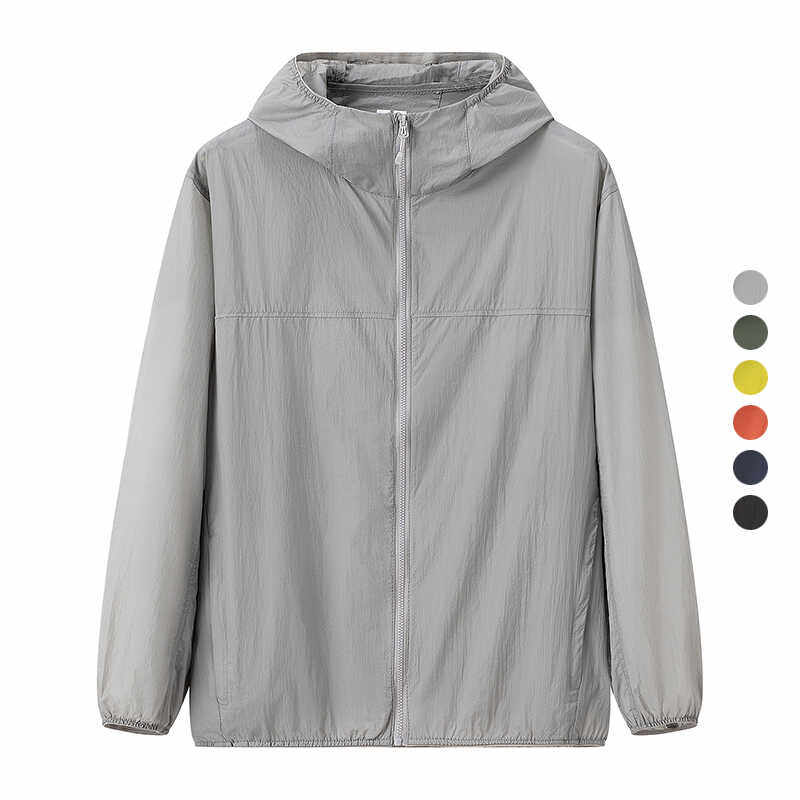 便携式开衫连帽新款防晒衣