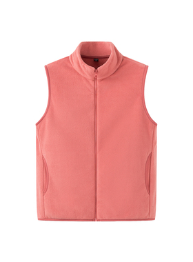 女装 2023秋季新款 立领宽松保暖外套摇粒绒休闲简约马甲 39156