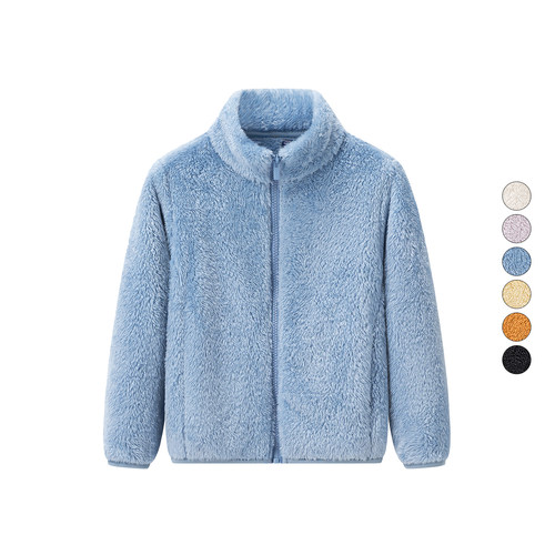 童装/男童/女童冬季新款摇粒绒拉链夹克珊瑚绒外套458897/449887
