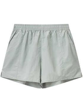 女装 2025夏季新款 松紧腰速干透气弹性休闲运动瑜伽短裤 476301