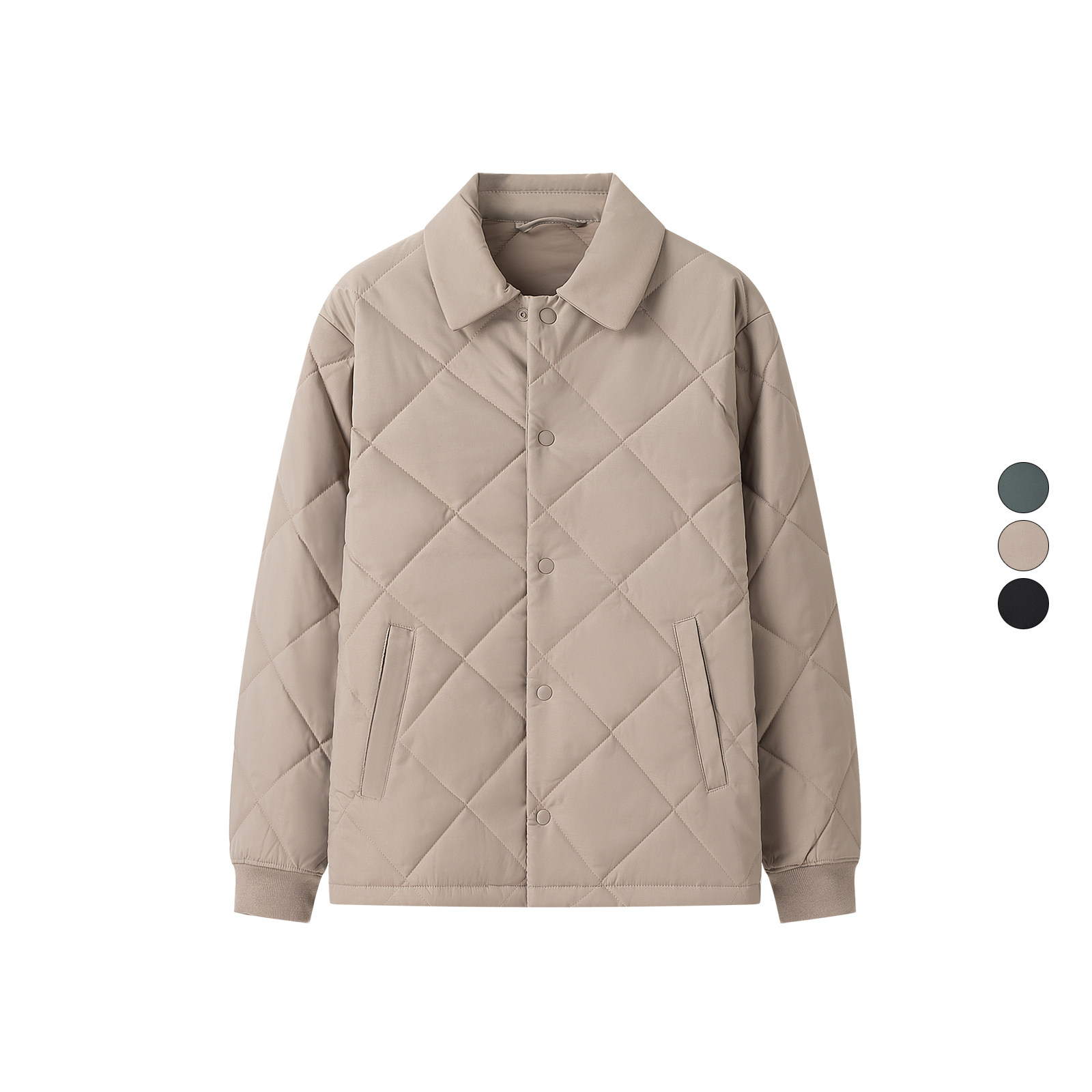 男装 2024冬季新款 空气棉服绗缝茄克宽松保暖棉衣外套 472293