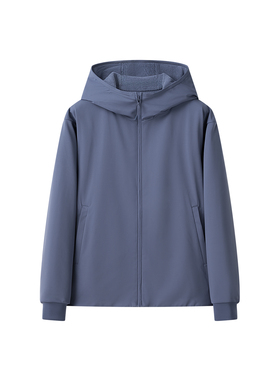 女装 2024冬季新款 内里摇粒绒户外防水防风拉链连帽外套 472150