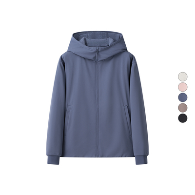 女装 2024冬季新款 内里摇粒绒户外防水防风拉链连帽外套 472150