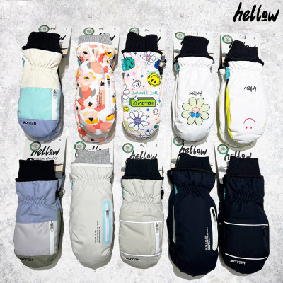 HELLOW滑雪手套内五指保暖焖子