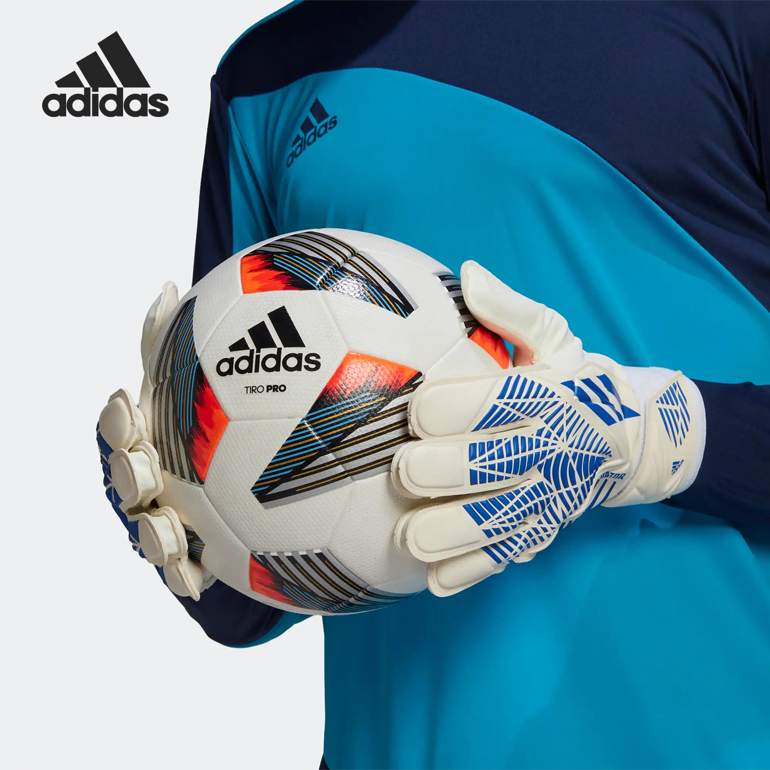 Adidas/阿迪达斯正品PRED TRN足球比赛训练守门员手套H62433