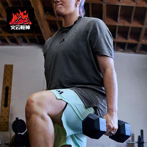 Adidas/阿迪达斯正品D4T TEE 男士透气运动健身短袖T恤IS3809