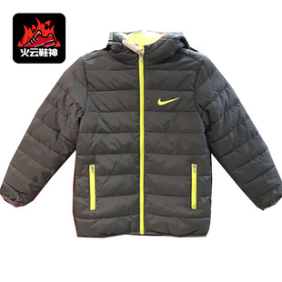 男女童棉服连帽短款 Nike 款 春季 保暖运动外套HA5135 耐克正品