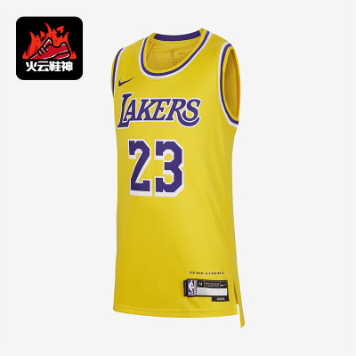 Nike/耐克正品夏季大童洛杉矶湖人队宽松透气球衣FZ8625-728