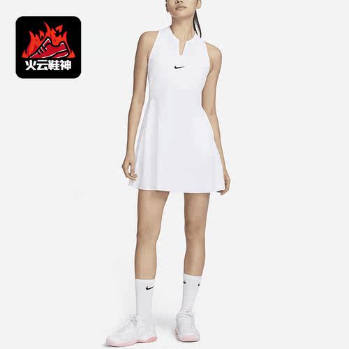 Nike/耐克正品DRI-FIT女子时尚休闲舒适透气运动连衣裙DX1428-100