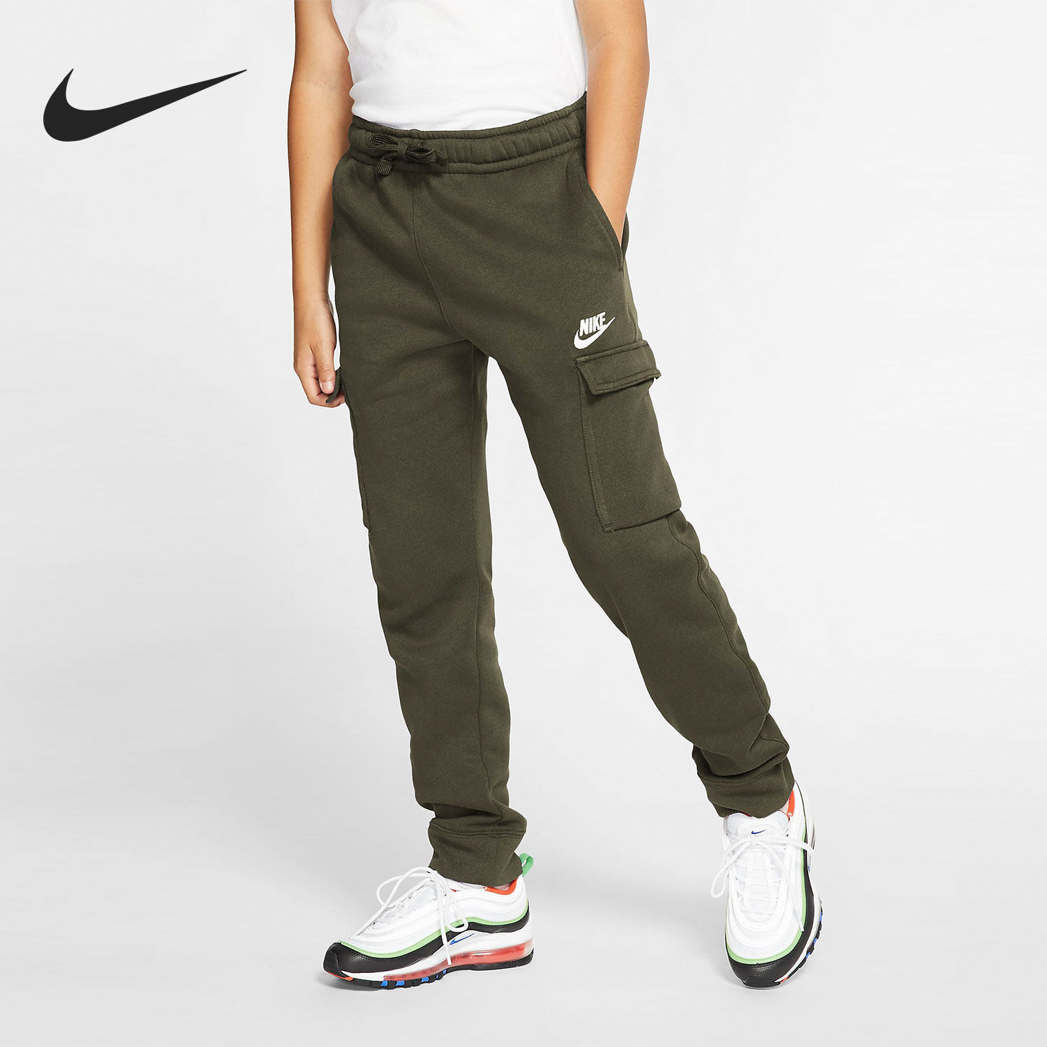 Nike/耐克正品秋季新款大童运动宽松透气长裤CQ4298-326