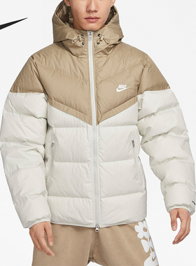Nike/耐克正品冬季新款男子运动保暖连帽羽绒服FB8178-247