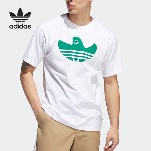 Adidas/阿迪达斯正品男子短袖时尚潮流休闲百搭舒适运动T恤EC7374