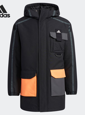 Adidas/阿迪达斯正品UTL PAD JKT男子冬季户外运动夹棉夹克GN7379