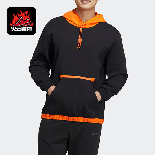 阿迪达斯男子运动连帽套头卫衣