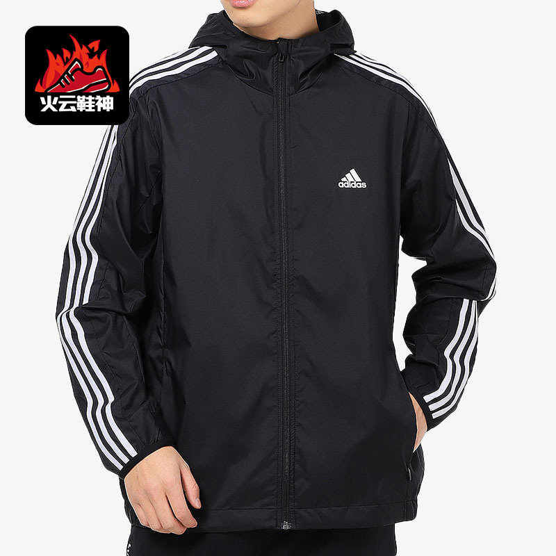 Adidas/阿迪达斯正品男子春季新款运动服连帽休闲外套GQ0622